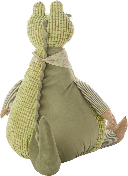 Mina Victory Plush Lines Stuffed Crocodile Toy - Green, 1'10" x 2'2"