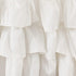 Brandream Triple Layer Cotton Crib Skirt - Solid White Dust Ruffle for Nursery