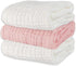Baby Towels Muslin Bath Towel 3Pack Infant Towels for Newborn Boy Girl