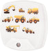 Omeet 2 Pack - Cartoon Engineering Vehicle LED Plug-in Night Light for Kids - Wall Lamp Take Good Care Children Sleep