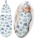 Lcokin Cute Elephant Baby Stuff Swaddle Blanket Hat Set for Boys Girls, Soft