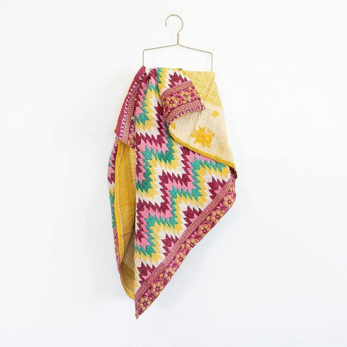 Kantha Baby Blanket, Multi Color, Baby Size 50X60 (127X152 CM), RCKQB0103