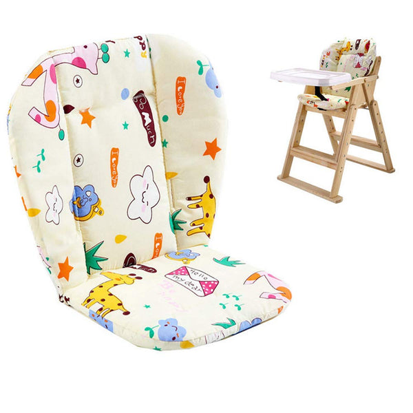 Twoworld Baby High Chair Seat Cushion Liner Mat Pad Cover - Animal Breathable (Giraffe)