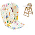 Twoworld Baby High Chair Seat Cushion Liner Mat Pad Cover and High Chair Straps, 5 Point Harness, 1 Suit, Giraffe