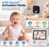 AnKeKe 2.4GHz 2.8'' 2-Way 720p Baby Monitor with Camera and Audio, No WiFi, Video Baby Monitor, Screen, Talk, Night