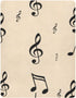 Gravopti 39X27 Inch Music Notes Crib Sheets for Girls and Boys, Soft Breathable Cotton Crib Sheets for Toddler Bed