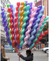 100Pcs 40 Inches Latex Spiral Balloons for Birthday Party, Assorted for Boys and Girls