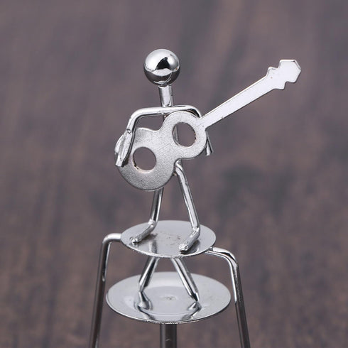 Veemoon Perpetual Motion Desktop Ornament, Small Physics Decor, Mini Iron Art for Home Office Decoration