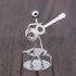 Veemoon Perpetual Motion Desktop Ornament, Small Physics Decor, Mini Iron Art for Home Office Decoration