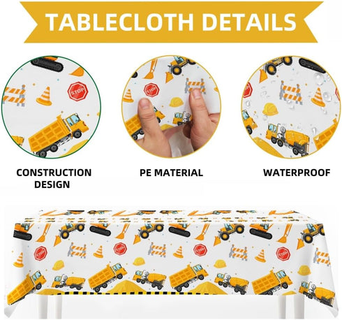 FIGEPO Set Construction Party Supplies Dump Truck Party Decorations Kits arch kit Garland, Construction
