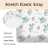 Cstdyfrv 28x52in Cute Baby Dragons Castle Crib Sheets Watercolor Fairytale Dragon Moon Stars Soft Breathable Baby