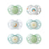 Tommee 18-36 Symmetrical Pack 6 Tippee Night Time Pacifier, Months, Silicone Baglet, BPA-Free Binkies, Glow in The Dark