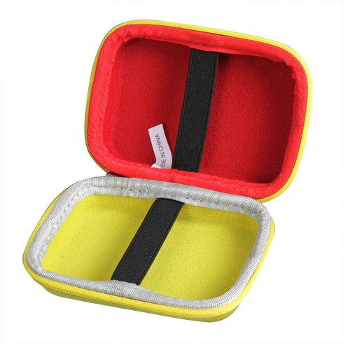 Anleo Hard Travel Case for Mattel UNO Classic Card Game (Only Case) (Yellow+Red)