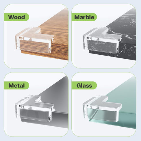 30 Pack Clear Baby Corner Protectors, L-Shaped & Spherical Furniture Edge Guards for Baby Proofing Soft PVC Table