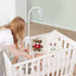 AIFUDA 25 Inch Baby Musical Crib Mobile Bed Bell Holder Infant Bed Decoration Toys Rotating Music Box Nut Screw Arm
