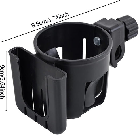 Gryphvex 2-in-1 Stroller Cup Holder with Phone Holder, Cup Phone Holders for Stroller, Bike, Wheelchair, Walker