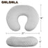 Black Nursing Pillow Cover for Baby Boys and Girls - OWLOWLA