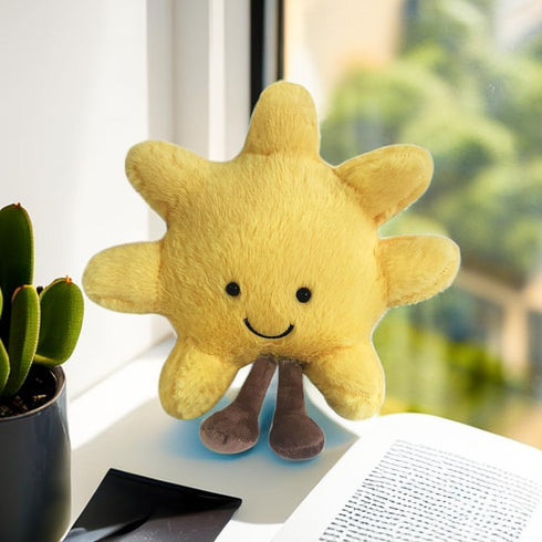 New Moon Sunshine Plush Toy, Cute Smile Fun Filled Animal Pillow, Soft Plush Toy for Children's Birthday