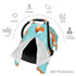Zhbvncp Cute Fox Cartoon Baby Car Seat Cover & Breastfeeding Nursing Cover - Breathable Stretch Fabric Multi-Use