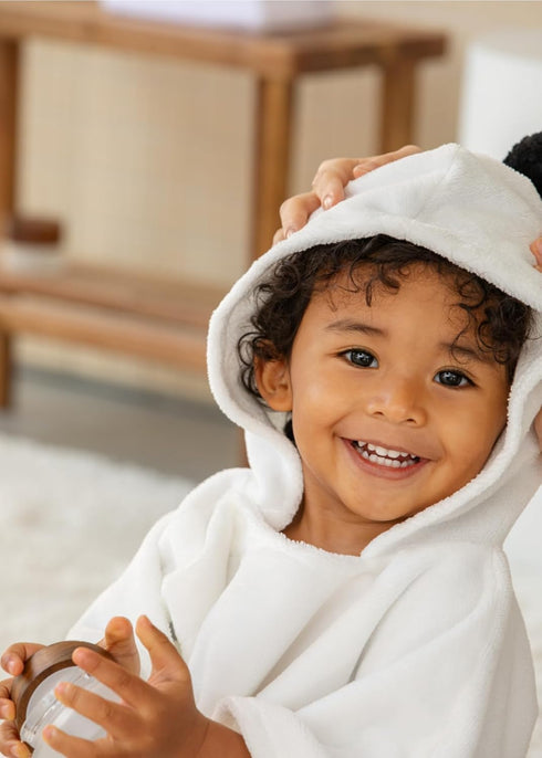 Konny Baby Hooded Towel Rayon from Bamboo Cotton Baby Bath Beach Towel Hooded Poncho, Oeko-TEX, Ultra Soft & Quick-Dry