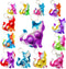 24 Packs Unique Mini Cats Fidget Toys, Funny Summer Present for Kids, Classroom Gifts from Teacher, Birthday Party