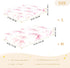 CZXW 52" 28" Watercolor Bows Pink Crib Sheets Fitted x Natural Cotton Soft & Breathable for Baby Crib Mattress