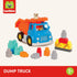 Battat Large Building Blocks Set, 80 Colorful Pieces with 8 Wheel Bricks and Zippered Storage Bag, 12 Months +