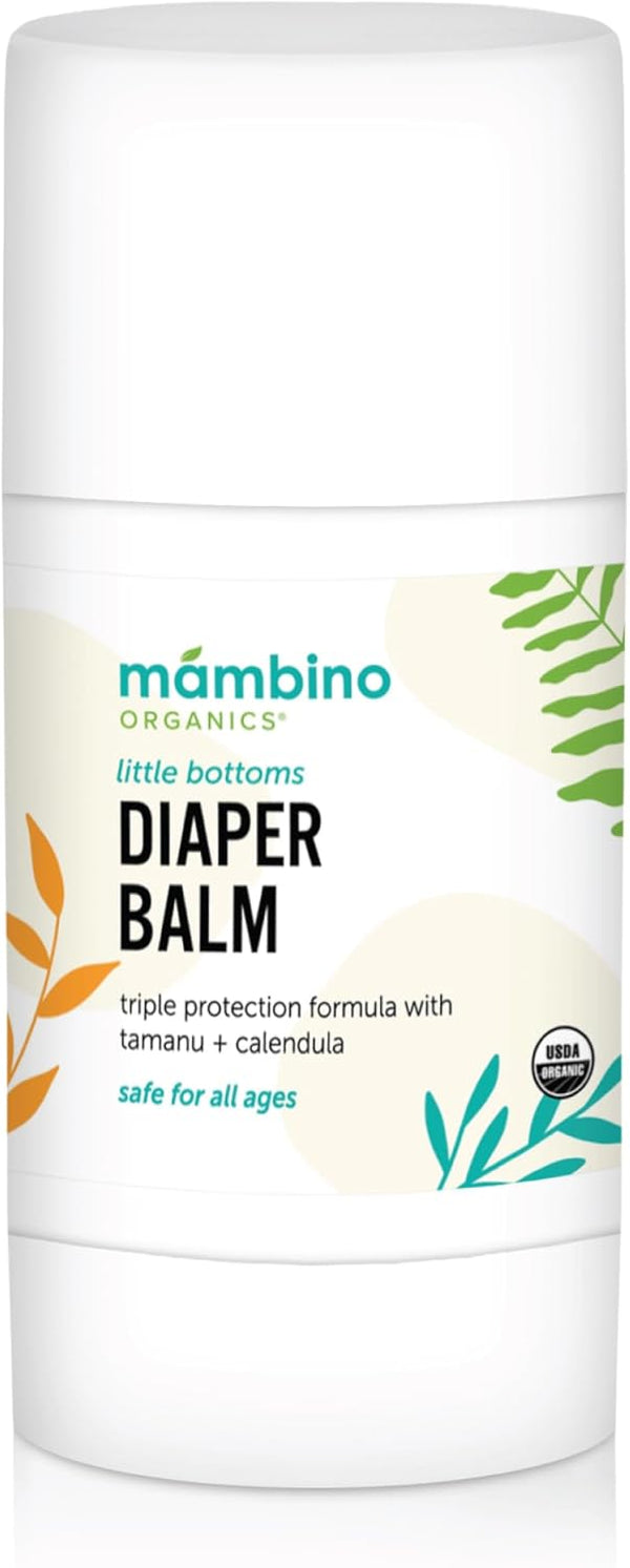 Mambino Organics Little Bottoms Diaper Balm, Baby Essentials Diaper Rash Cream, Newborn