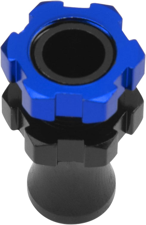 ShareGoo Metal +10mm Extended Wheel Hex Hub Adapter, Compatible with 1/10 Slash 2WD 4X4 RC Car (Blue)