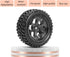 RC Station 12mm Hex RC Wheels and Tires for Hyper Go H16BM H14BM Tires and Wheels 1/14 1/16 with Foam Inserts for Traxxas Wltoys 144001 etc 1/18 RC Car Street Tires Wheels Preglued