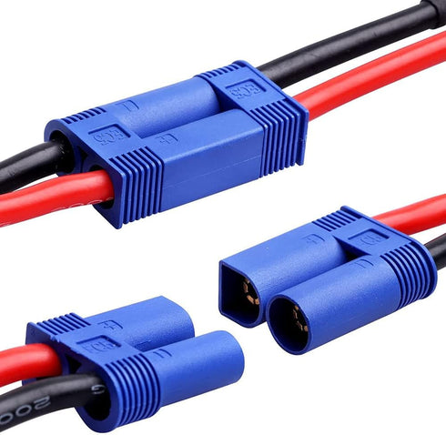 5 Pairs EC5 5.0mm Male Female Banana Connector with 12awg Silicone Wire 10cm for RC Hobby Lipo Battery