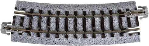 Kato 282mm (11") 15-Degree (4-Piece) USA Model Train Products Unitrack, Radius Curve Track