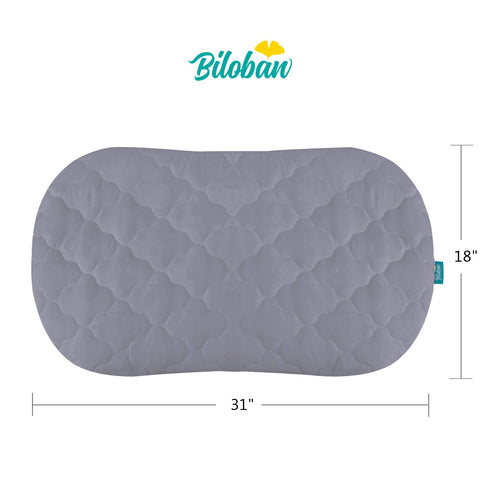 Bassinet Mattress Cover, 2 Pack Compatible with Halo Bassinest Swivel Sleeper, Waterproof, Grey
