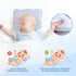 Hoovcmg Cozy Set Tummy Memory Foam Baby Pillow,Cute Cartoon Bear Soft and Pillow, Breathable Bedding for Infants