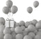 KALOR Grey Balloons, 100 Pcs 5 Inch Mini Matte Latex Balloons for Balloon Garland Arch, Birthday Decoration, Wedding