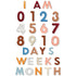 Windkream 29 Pcs Felt Baby Monthly Milestone Decor Numbers and Letters Newborn Birth