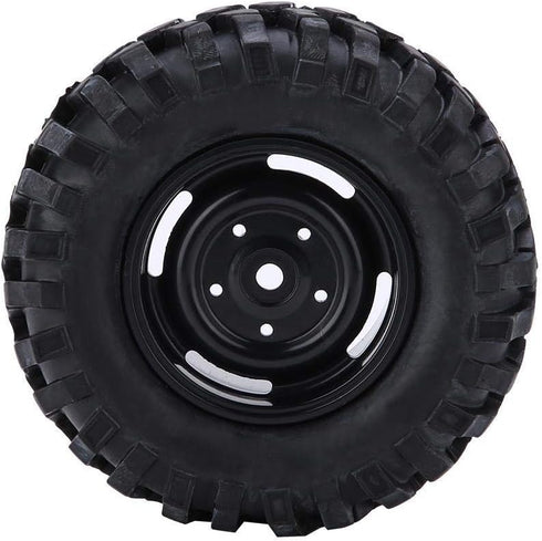 RC Car Tires, 4 Pcs Rubber Tyres for 1:10 Rock Crawler Off-Road Remote Control Car Accessory