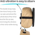 Baby Car Mirror - Most Stable Backseat Mirror with Premium Matte Finish, Secure and Shatterproof, Black