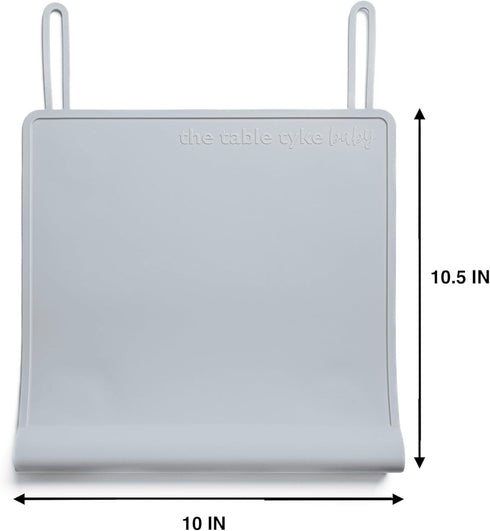 The Table Tyke Silicone Suction Placemat | Teething Edge Bumper/Spill Stopper | Dishwasher Safe, Travel Ready, Fits