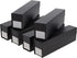 BCW QuickFold Card Boxes - Black, Magnetic Closure Storage Box for 850 to 1200 Cards
