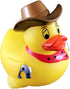 3" Baby Safe Cowboy Rubber Duck - Fun Bath Time Companion