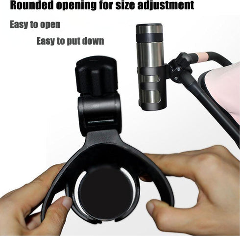 PandaEar Stroller Cup Holder, Universal Cup Holder, Bike Cup Holder Durable, Easy to Install for Stroller, Bike