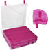 ALCYON Double Sided Organizer Case for Hot Wheels, Matchbox Cars, Mini Toys, Small Dolls - 48 Compartments, Purple (Box