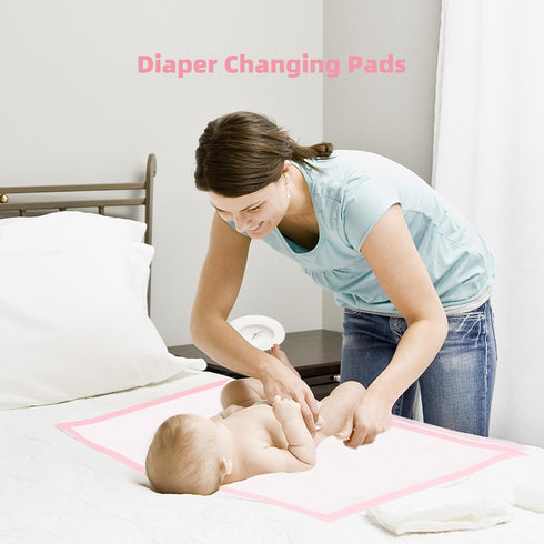 50 Count (18x24 Inch, Baby Disposable Changing Pads, Portable Diaper Changing Pad Liner, Baby Changing Pad Waterproof