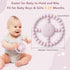 BIKCANP 6-18 1-2 Vibrating Sensory Teething Toys, Soothing Chew Ring for Babies Months, Autism Support & Oral