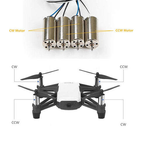 RCGEEK 8520 Motors Coreless CW CCW Drone Motor - Compatible with DJI Ryze Tello 720P Camera, 2 Pairs