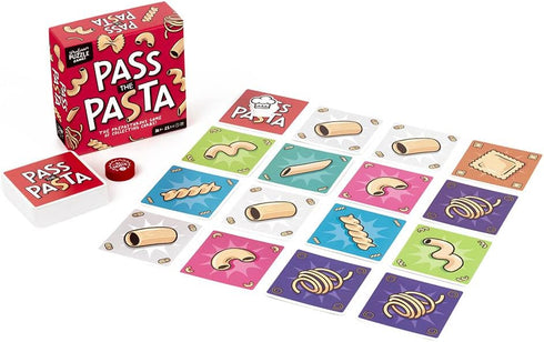 Professor PUZZLE Pass The Pasta Games - Family Board Game of Strategy and Shape Collection for Game Night