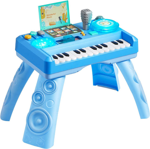 Playset 1-3, 133 6+ VEVOR Baby DJ for Toddlers Educational Musical Table Toys with Sound Sources, Recording and LED DJ