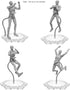 Zovelynta 8-Pack 1/144 Clear Adjustable Action Figure Stand with Metal Clips & Flexible Arms Action Figure Display