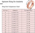 Set 8 OreilleStar Anxiety Ring for Women Spinner Ring Fidget Ring Fidget Toys Adults Fidgit Ring Stainless Steel Thumb